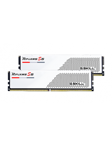 RAM памет G.SKILL 32GB(2x16GB) DDR5 PC5-41600 5200MHz CL36 Ripjaws S5 White - F5-5200J3636C16GX2-RS5W