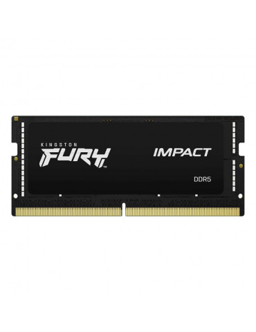 RAM памет Kingston 16GB DDR5 PC4-38400 4800MHz, CL40 FURY IMPACT, SODIMM - KF548S38IB-16