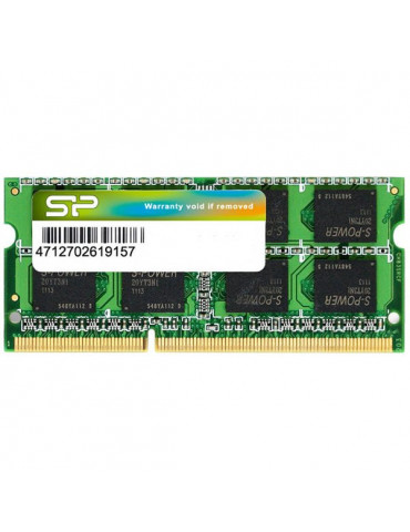 RAM памет Silicon Power 8GB DDR3 1600MHz, SODIMM, NON ECC, 512Mx8 - SP008GBSTU160N02