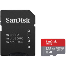 SD карта SanDisk Ultra Light 128GB microSDHC   SD Adapter 100MB/s Class 10 - SDSQUNR-128G-GN3MA