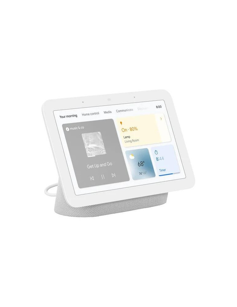 Смарт колонка Google Nest Hub 2nd gen, Сензорен екран, Гласов асистент, бял