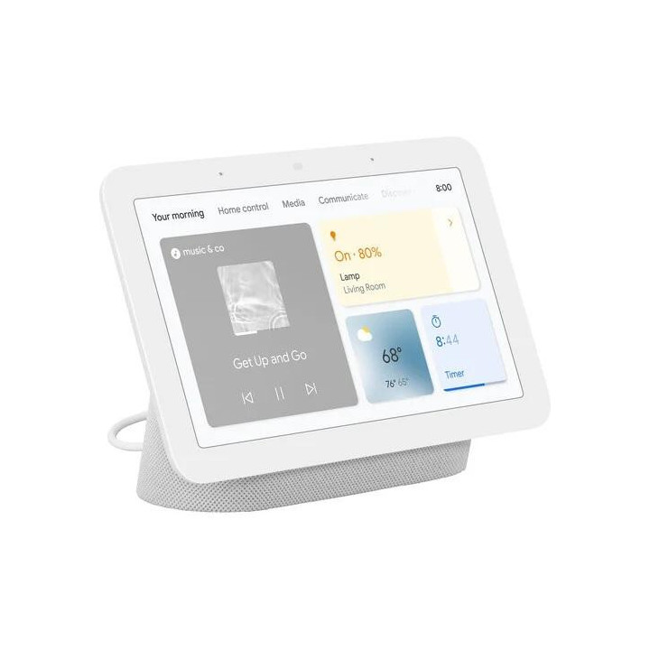 Смарт колонка Google Nest Hub 2nd gen, Сензорен екран, Гласов асистент, бял