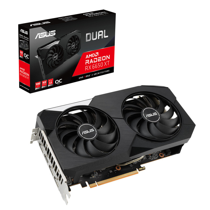 Видео карта Asus Dual Radeon RX 6650 XT OC Edition 8GB GDDR6 - DUAL-RX6650XT-O8G