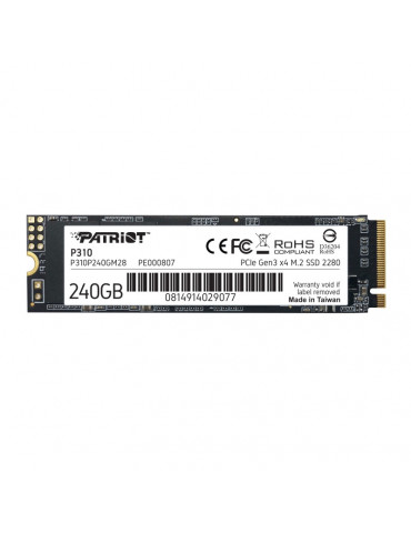 SSD диск Patriot 240GB P310 M.2 2280 PCIE - P310P240GM28