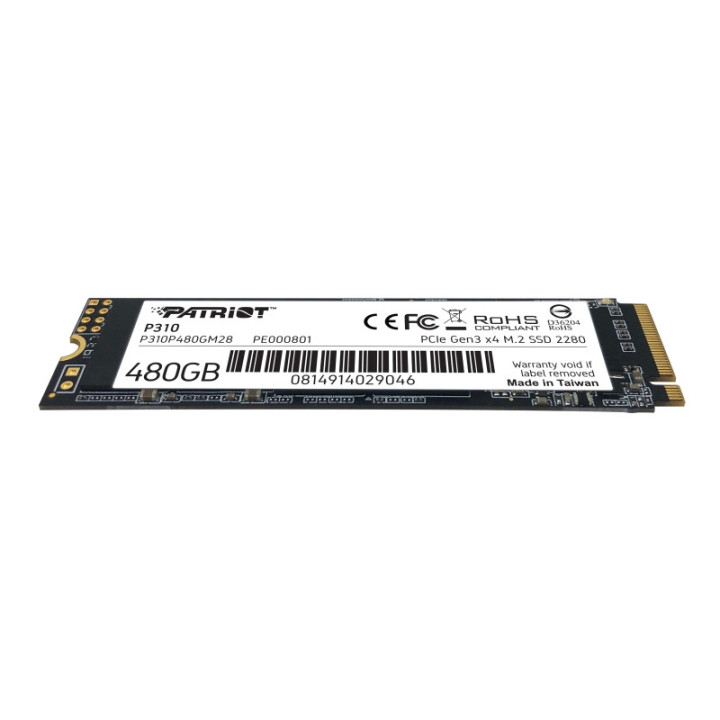 SSD диск Patriot 480GB P310 M.2 2280 PCIE - P310P480GM28