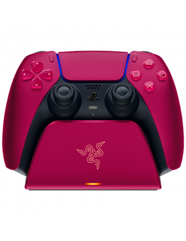 Безжично зарядно устройство Razer Quick Charging Stand for PS5, Cosmic Red - RC21-01900300-R3M1