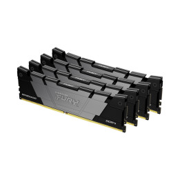 RAM памет Kingston 64GB(4x16GB) DDR4 3600MHz CL16 FURY Renegade Black - KF436C16RB12K4/64