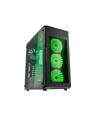 Кутия за компютър Raidmax ALPHA PRIME A15, 3 X 120mm RGB, черна