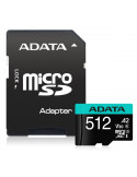 Карта памет Adata 512GB MicroSDXC UHS-I U3 V30S A2 (1 adapter) - AUSDX512GUI3V30SA2-RA1