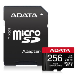 Карта памет Adata 256GB MicroSDXC UHS-I U3 V30S(R100MB/s) HIGH (1 adapter) - AUSDX256GUI3V30SHA2-RA1