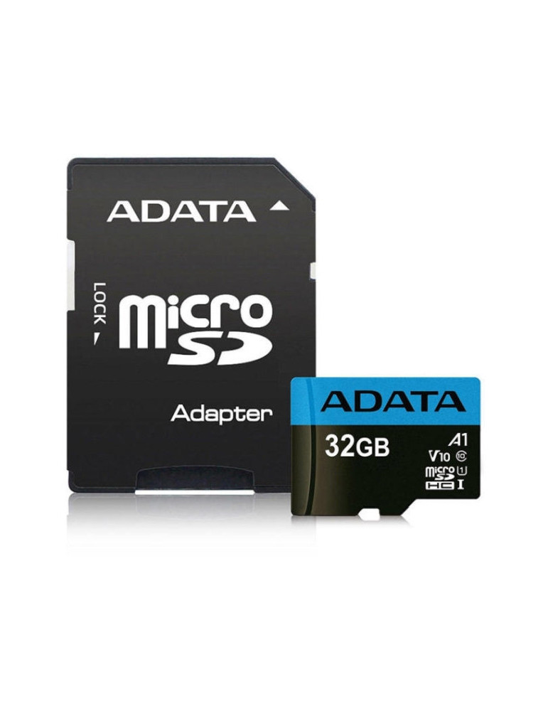 Карта памет Adata 32GB MicroSDHC UHS-I CLASS10 A1 (1 adapter) - AUSDH32GUICL10A1-RA1