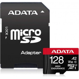 Карта памет Adata 128GB MicroSDXC UHS-I U3 V30S(R100MB/s) HIGH (1 adapter) - AUSDX128GUI3V30SHA2-RA1