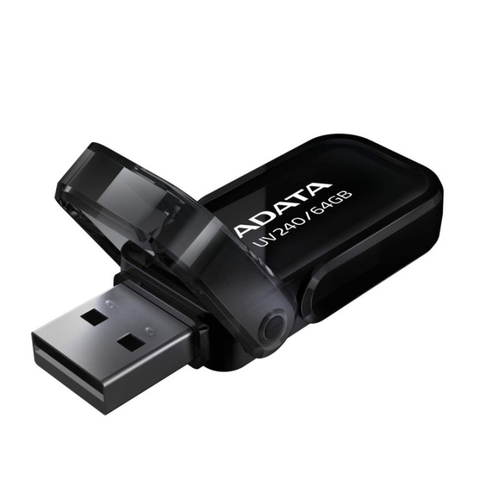 Флаш памет Adata 64GB UV240 USB 2.0-Flash Drive Black - AUV240-64G-RBK