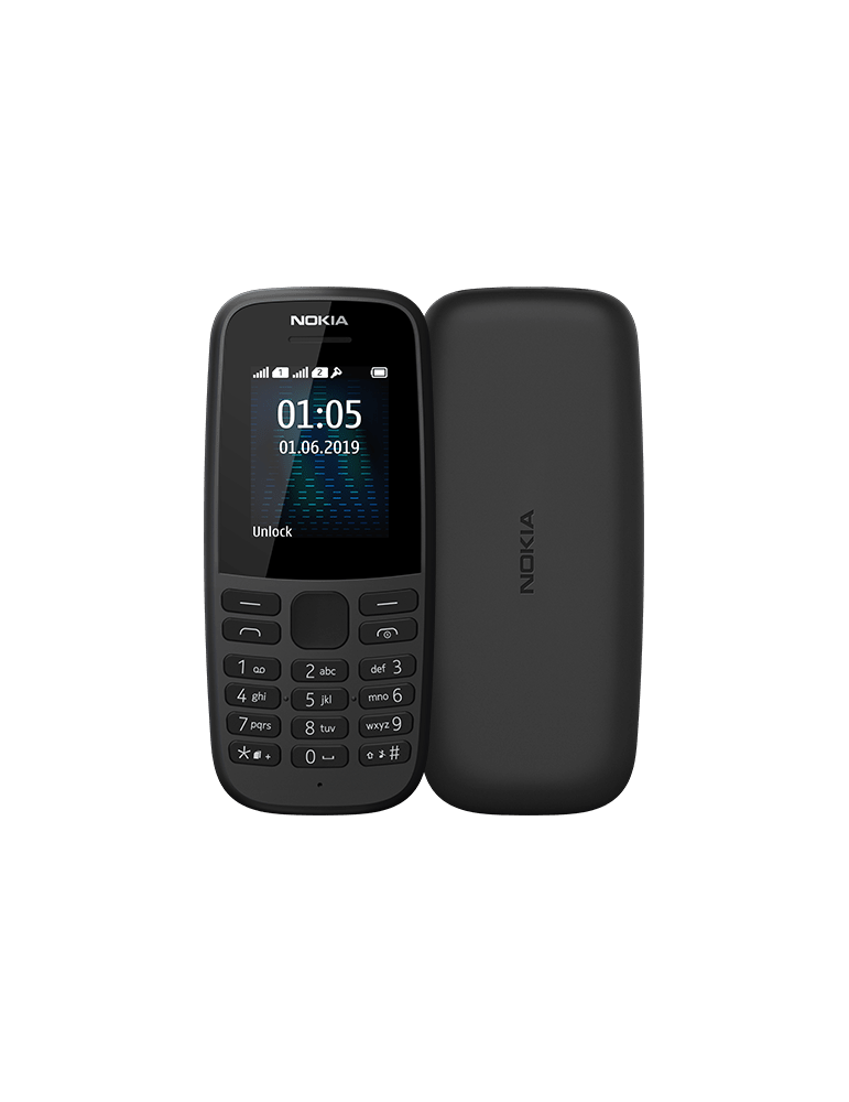 Телефон NOKIA 105 DS Black 2019 -16KIGB01A07