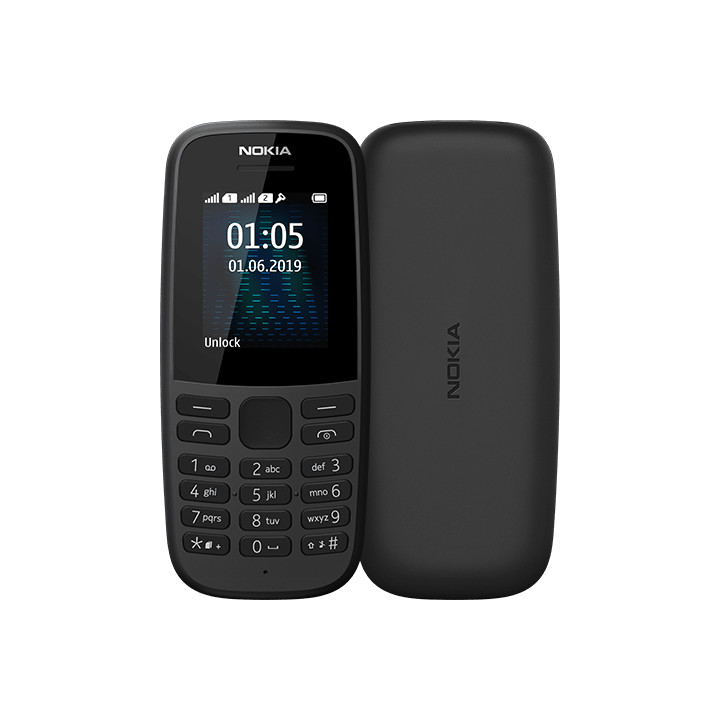 Телефон NOKIA 105 DS Black 2019 -16KIGB01A07