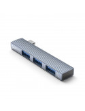 Хъб Orico USB3.0/2.0 HUB 3 port TYPE C, Aluminum - AH-W13-GY-BP