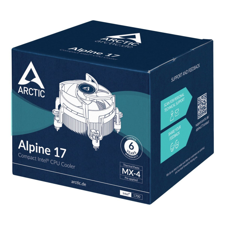 Охлаждане за процесор Arctic Alpine 17 - Intel LGA1700 - ACALP00040A