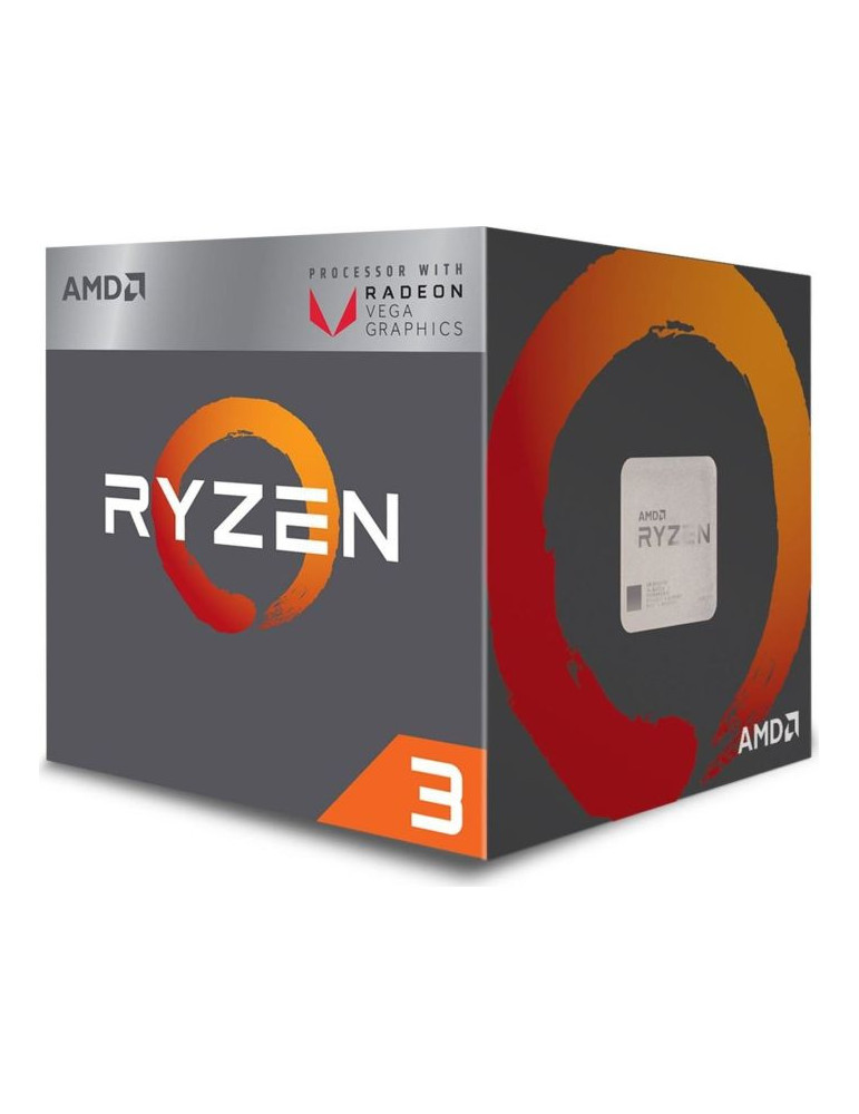 Процесор AMD Ryzen 3 2200G с RX Vega Graphics, сокет AM4
