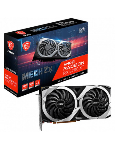 Видео карта MSI AMD Radeon RX 6700 XT MECH 2X 12GB GDDR6, 192-bit
