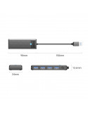 Хъб Orico HUB USB3.0 4 port Black - PAPW4A-U3-015-BK-EP