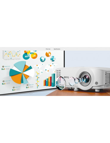 Проектор BenQ MS550, DLP, SVGA (800x600), White - 9H.JJ477.1HE