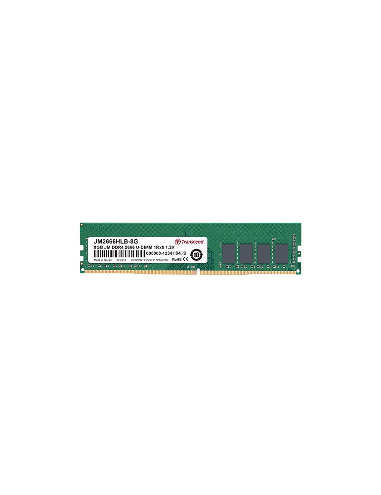 RAM памет Transcend 8GB JM DDR4 2666MHz 1Rx8 1Gx8 CL19 1.2V - JM2666HLB-8G