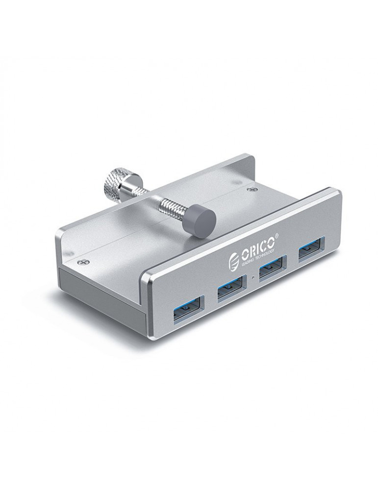 Хъб Orico USB 3.0 HUB Clip Type 4 port,  Aluminum - MH4PU-SV-BP
