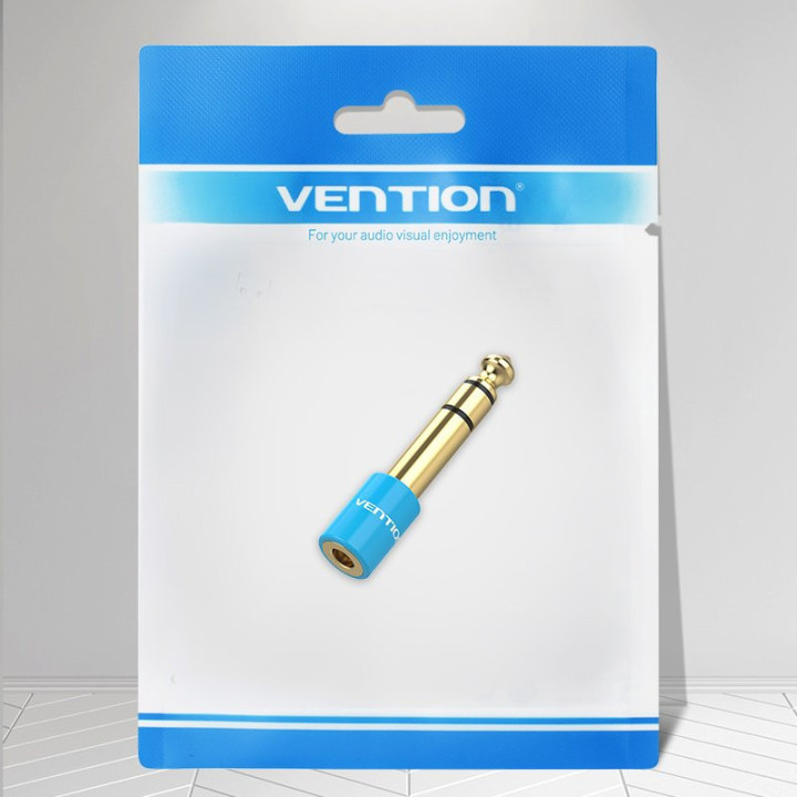 Адаптер Vention Audio 6.5mm M / 3.5mm F - Blue - VAB-S01-L