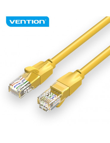 Кабел Vention LAN UTP Cat.6 Patch Cable - 2M Yellow - IBEYH