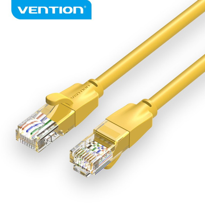 Кабел Vention LAN UTP Cat.6 Patch Cable - 1M Yellow - IBEYF