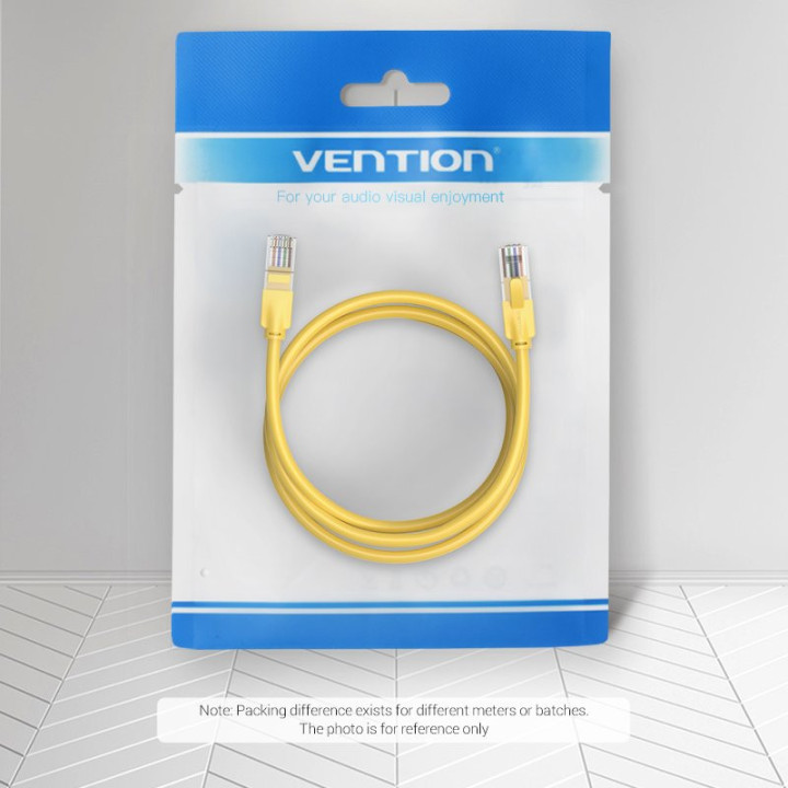 Кабел Vention LAN UTP Cat.6 Patch Cable - 1M Yellow - IBEYF