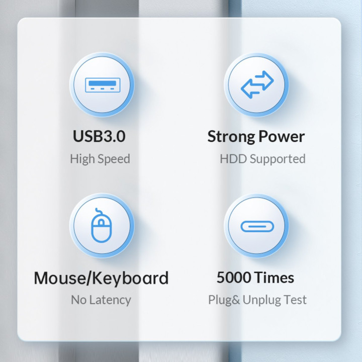 Хъб Orico HUB USB3.1 3 port - 2 x USB3.0, 1 x Type C, Black - PWC2U-C3-015-BK-EP