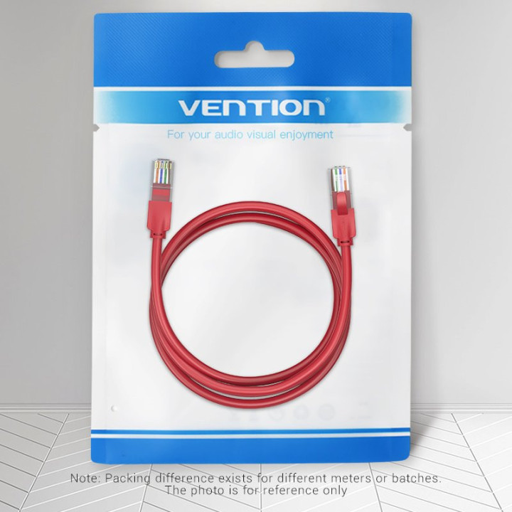 Кабел Vention LAN UTP Cat.6 Patch Cable - 1M Red - IBERF