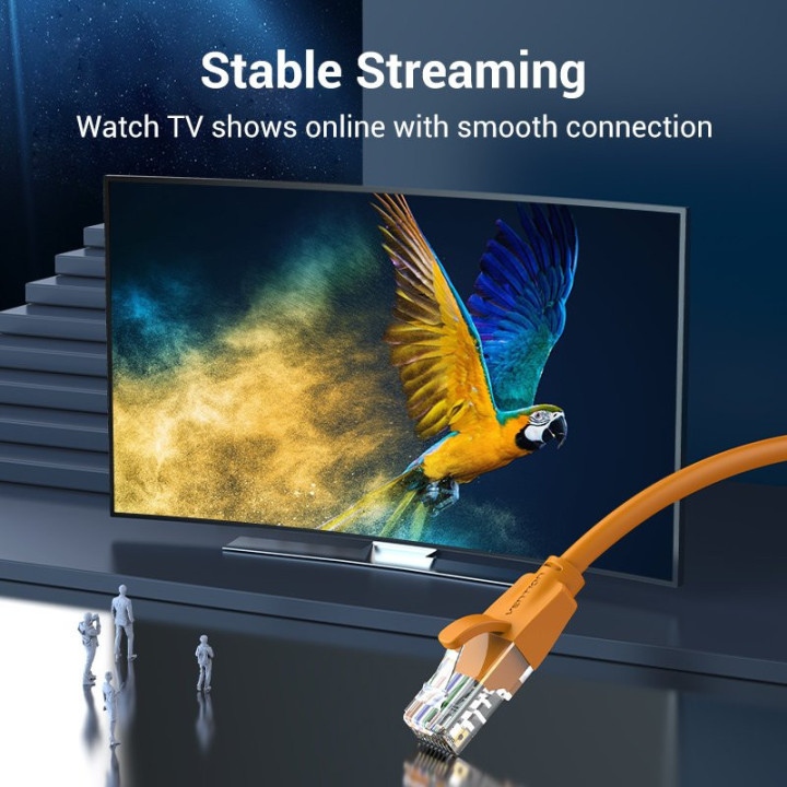 Кабел Vention LAN UTP Cat.6 Patch Cable - 1M Orange - IBEOF