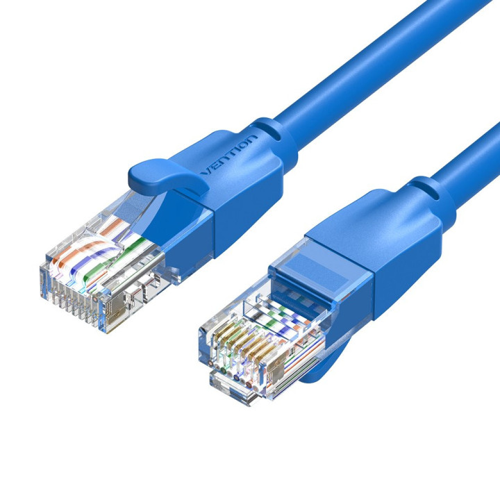 Кабел Vention LAN UTP Cat.6 Patch Cable - 1M Blue - IBELF