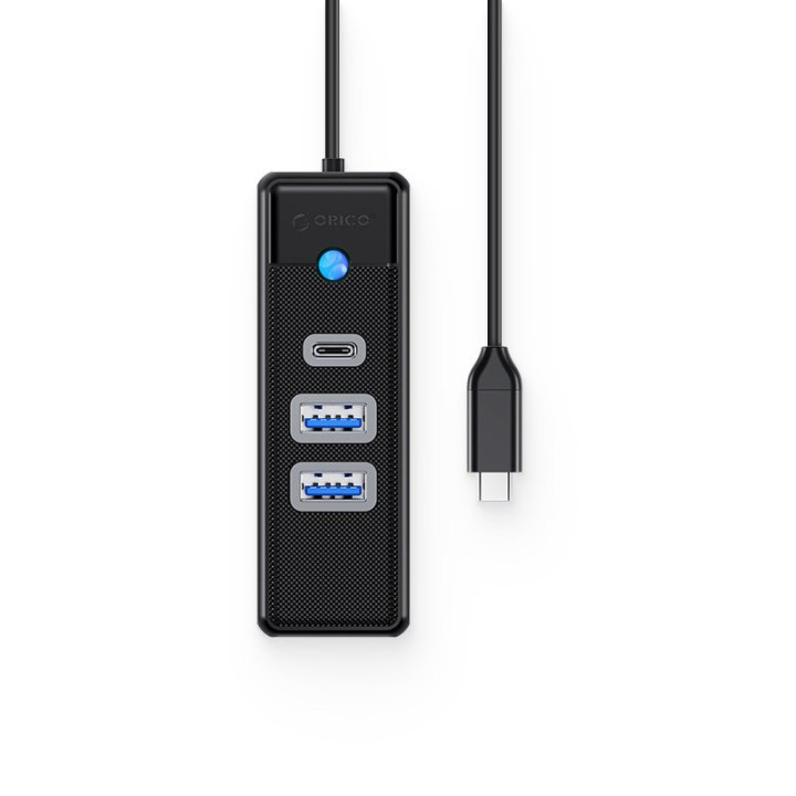 Хъб Orico HUB USB3.1 3 port - 2 x USB3.0, 1 x Type C, Black - PWC2U-C3-015-BK-EP