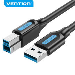 Кабел Vention USB 3.0 AM / BM - 1.5M Black - COOBG