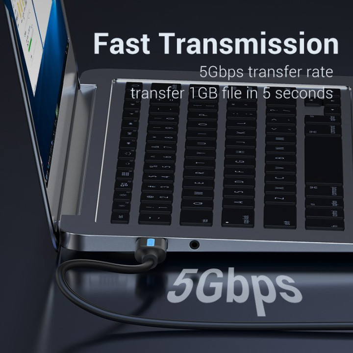 Кабел Vention USB 3.0 AM / AM - 1.5M Black - CONBG