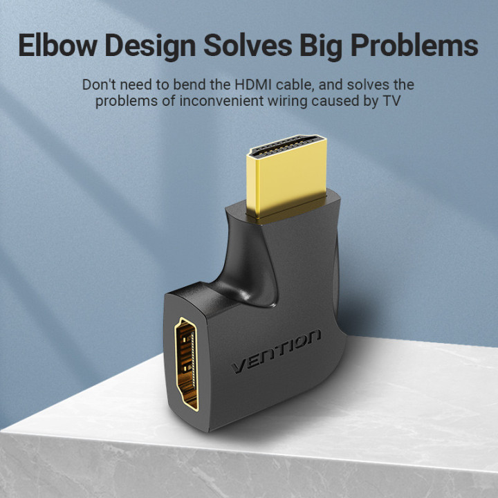 Адаптер Vention HDMI Vertical Flat 90 Degree M/F - AIPB0