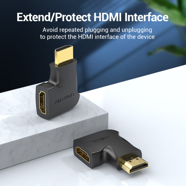 Адаптер Vention HDMI Vertical Flat 90 Degree M/F - AIPB0