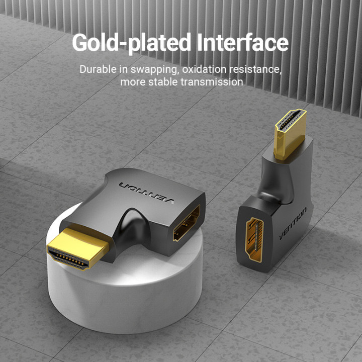 Адаптер Vention HDMI Vertical Flat 90 Degree M/F - AIPB0
