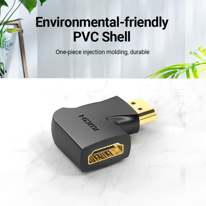 Адаптер Vention HDMI Vertical Flat 90 Degree M/F - AIPB0