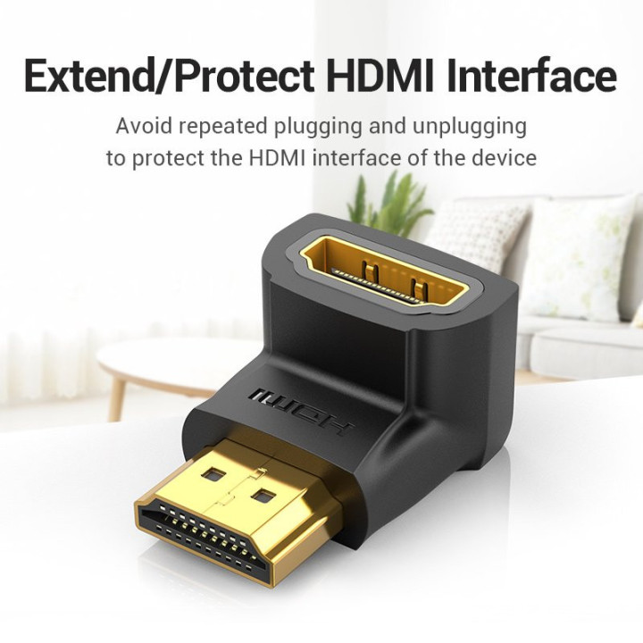 Адаптер Vention HDMI Right Angle 90 Degree M/F - AIOB0
