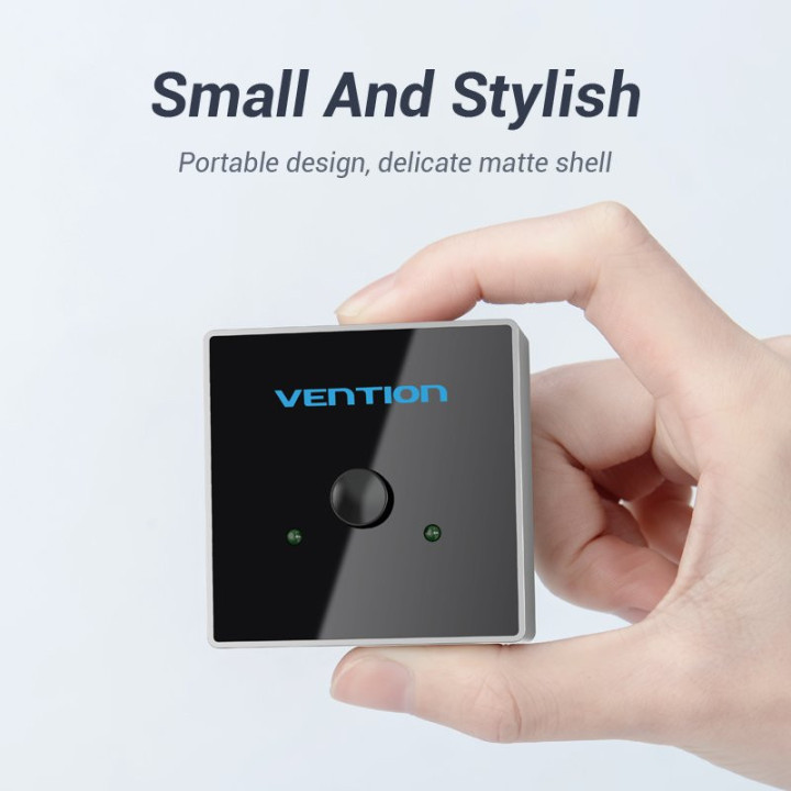Разклонител превключвател Vention HDMI 2.0 Switcher/Splitter 2-Port Bi-Direction - Grey Aluminium - AFLH0