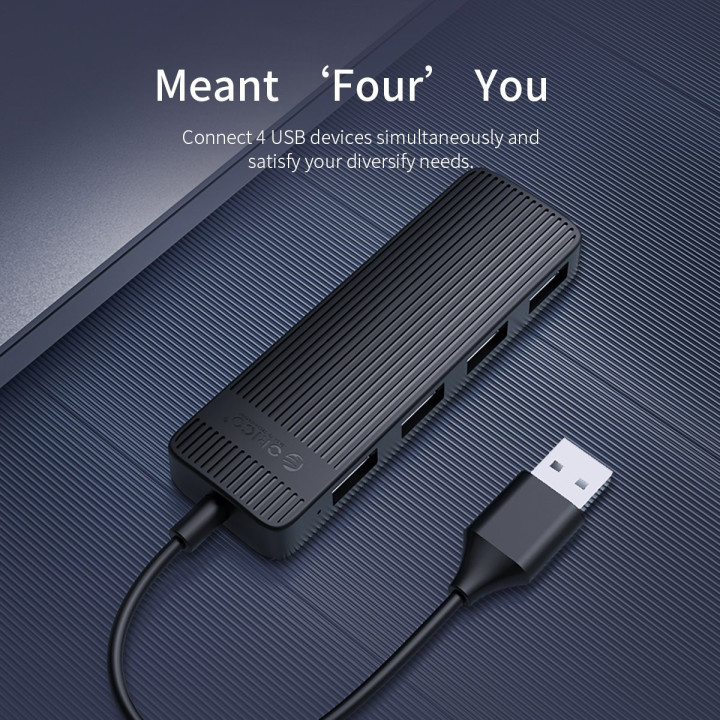 Хъб Orico USB2.0 HUB 4 port White - FL02-WH