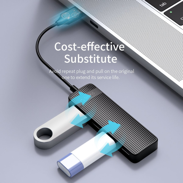 Хъб Orico USB2.0 HUB 4 port Black - FL02-BK