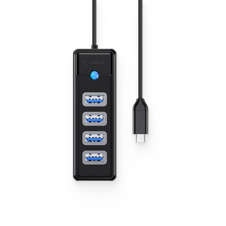 Хъб Orico HUB USB3.1 Type-C 4 port - 4 x USB3.0 Black - PW4U-C3-015-BK-EP