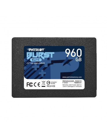 SSD диск Patriot 960GB Burst Elite SATA3 2.5 - PBE960GS25SSDR
