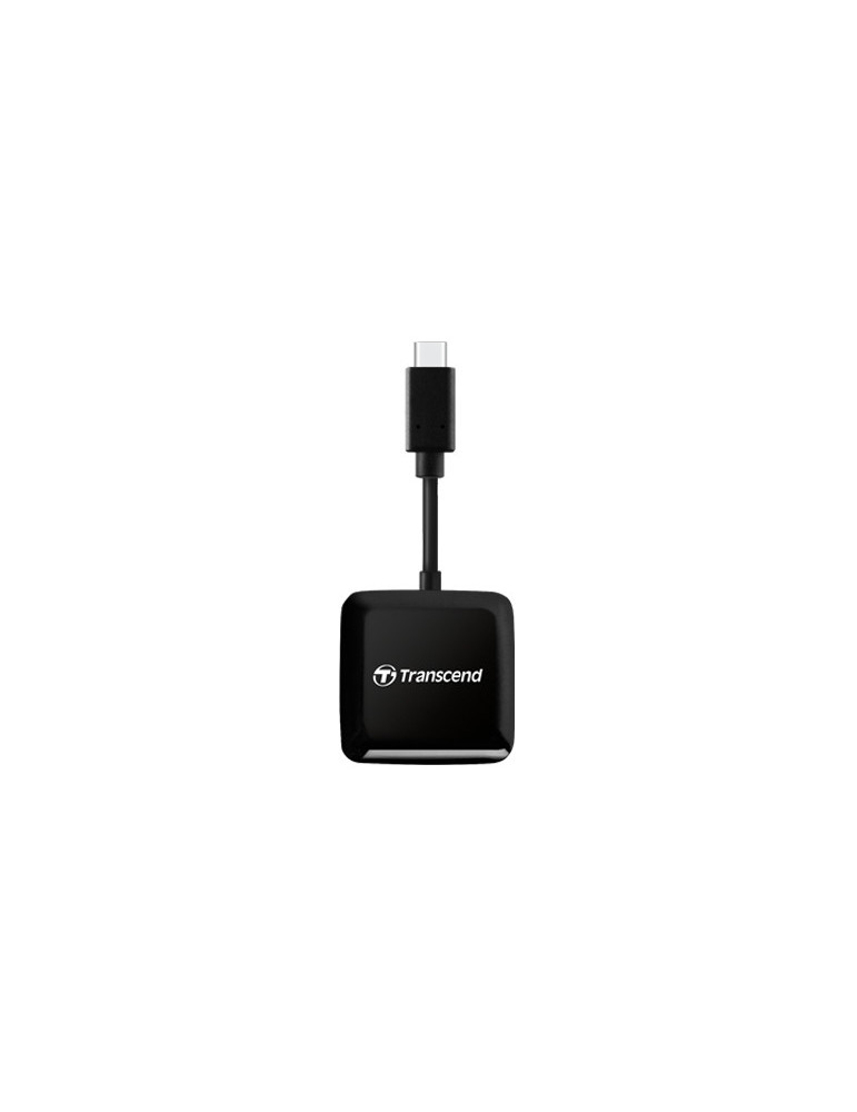Четец на карти Transcend SD/microSD Card Reader, USB 3.2 Gen 1, Black, Type C - TS-RDC3