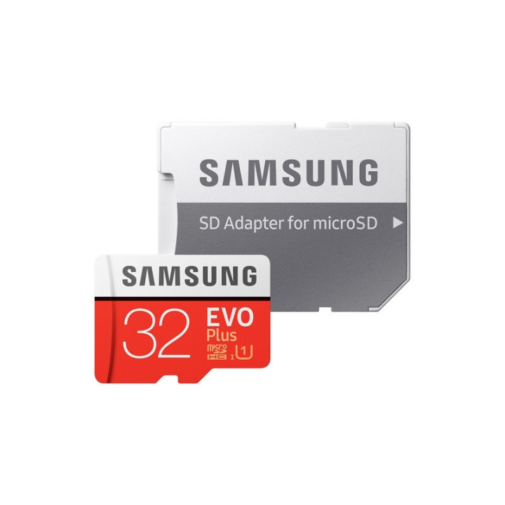 SD карта Samsung 32GB micro SD Card EVO  with Adapter, Class10, Read 95MB/s - Write 20MB/s - MB-MC32GA/EU